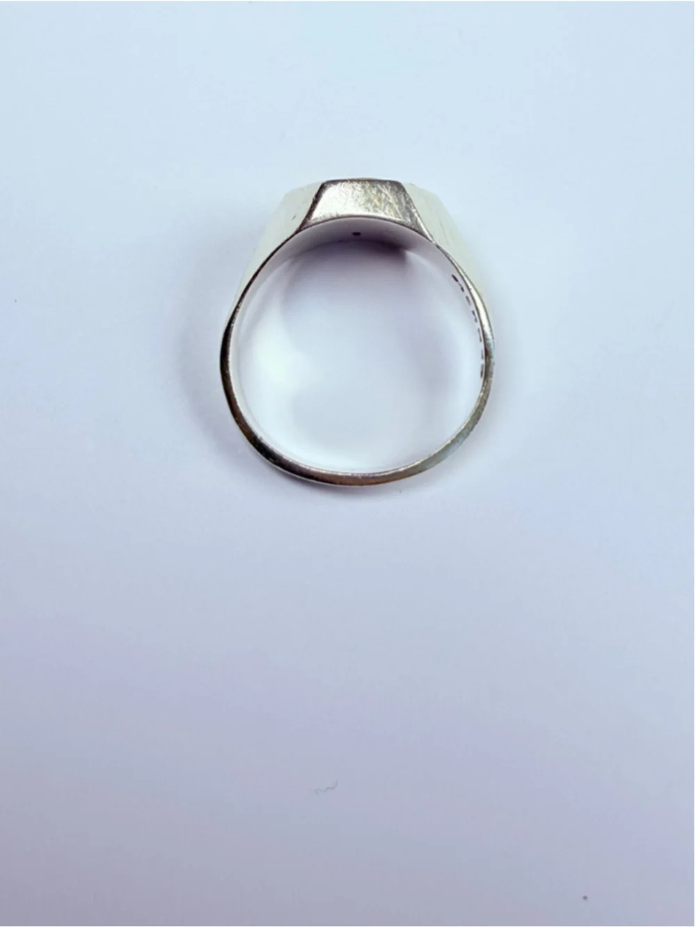 Modernist Tiger Eye Signet Octagon 925 Sterling Silver Streamline Ring Mexico